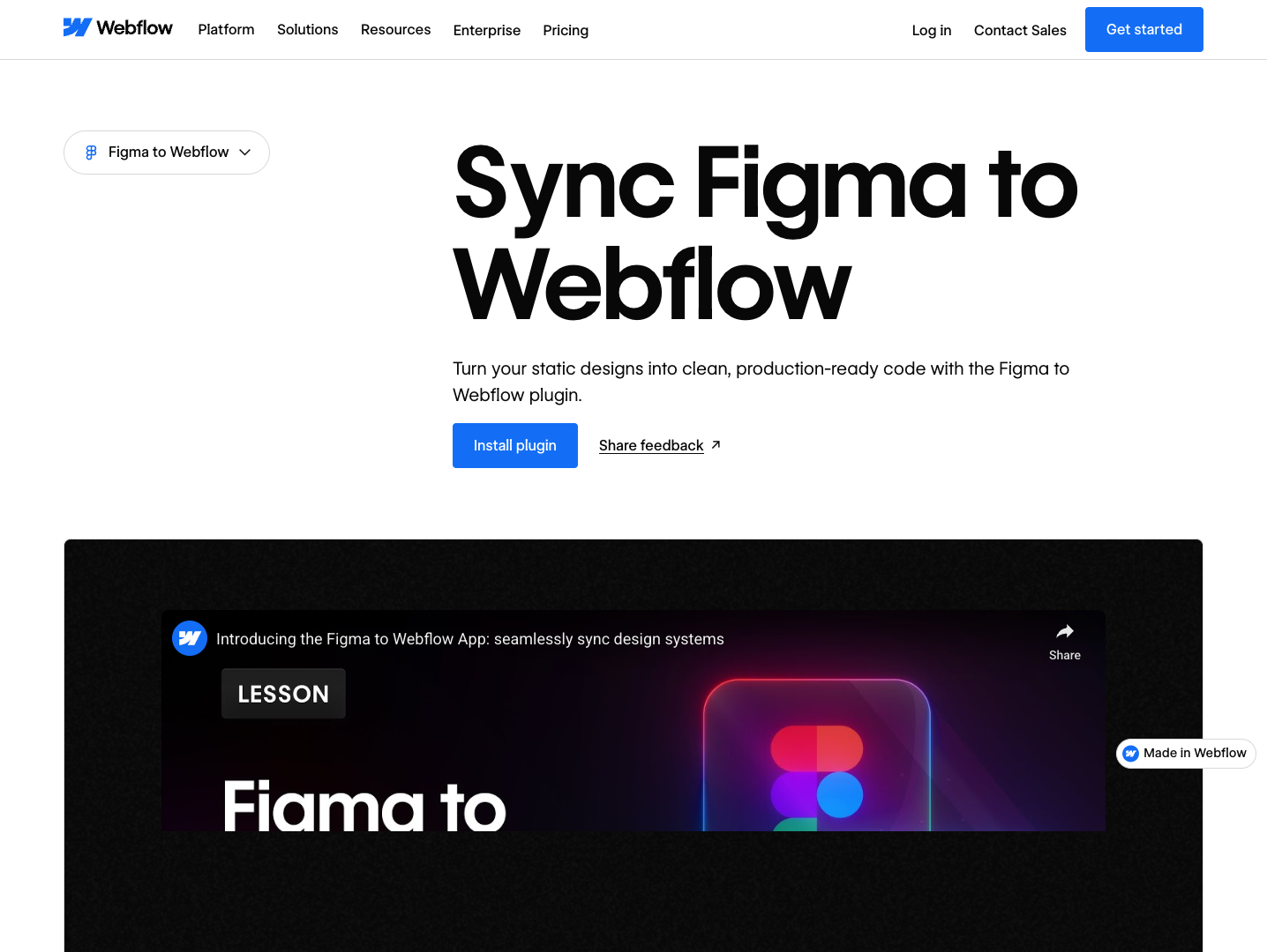 Figma to Webflow screenshot