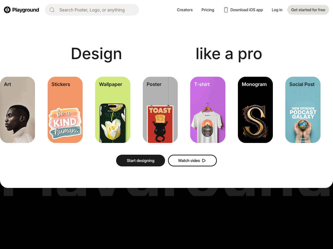 Playground AI Design Tool screenshot