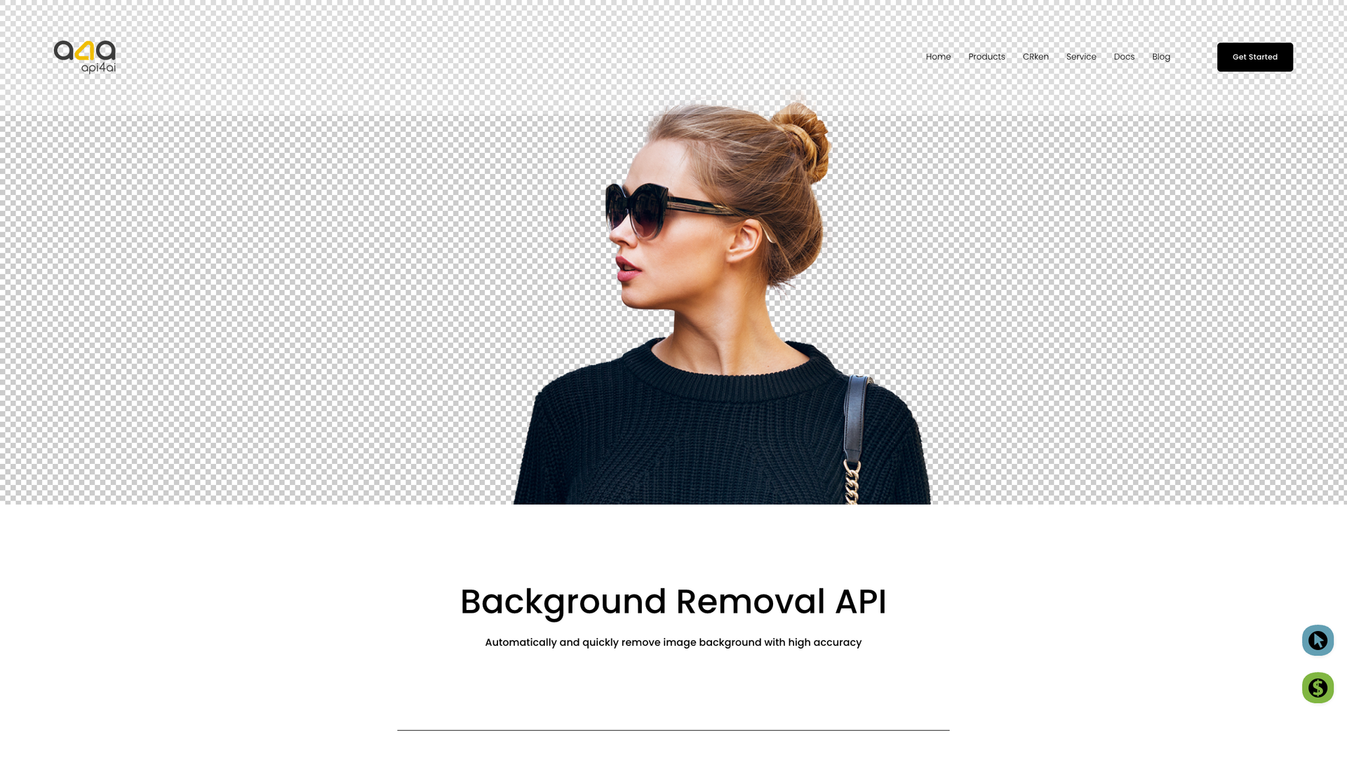 api4ai Background Removal API screenshot