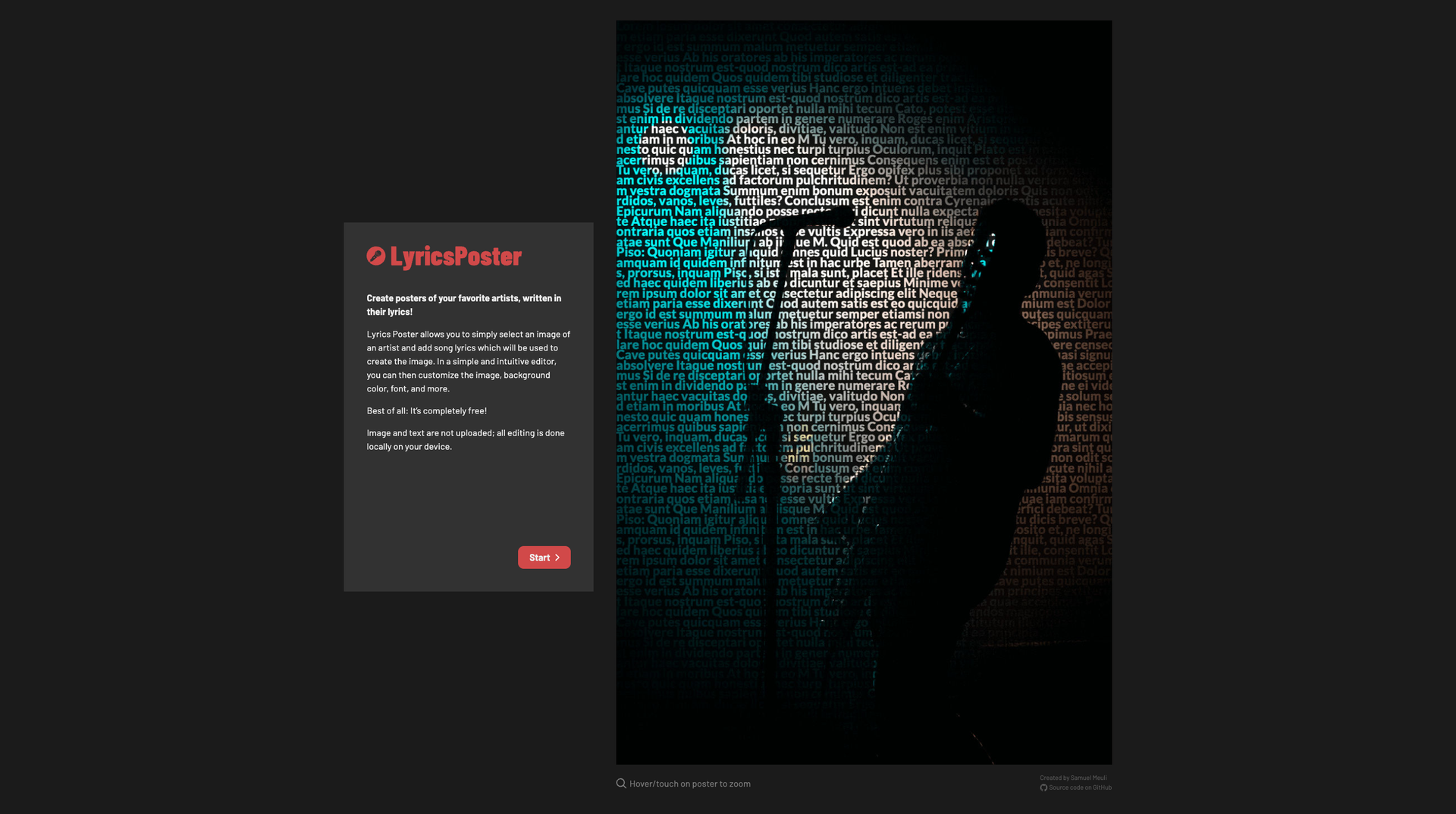 Lyrics Poster screenshot