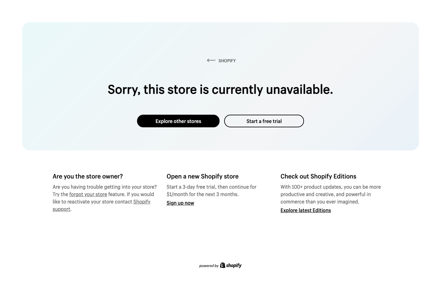 Shopify screenshot