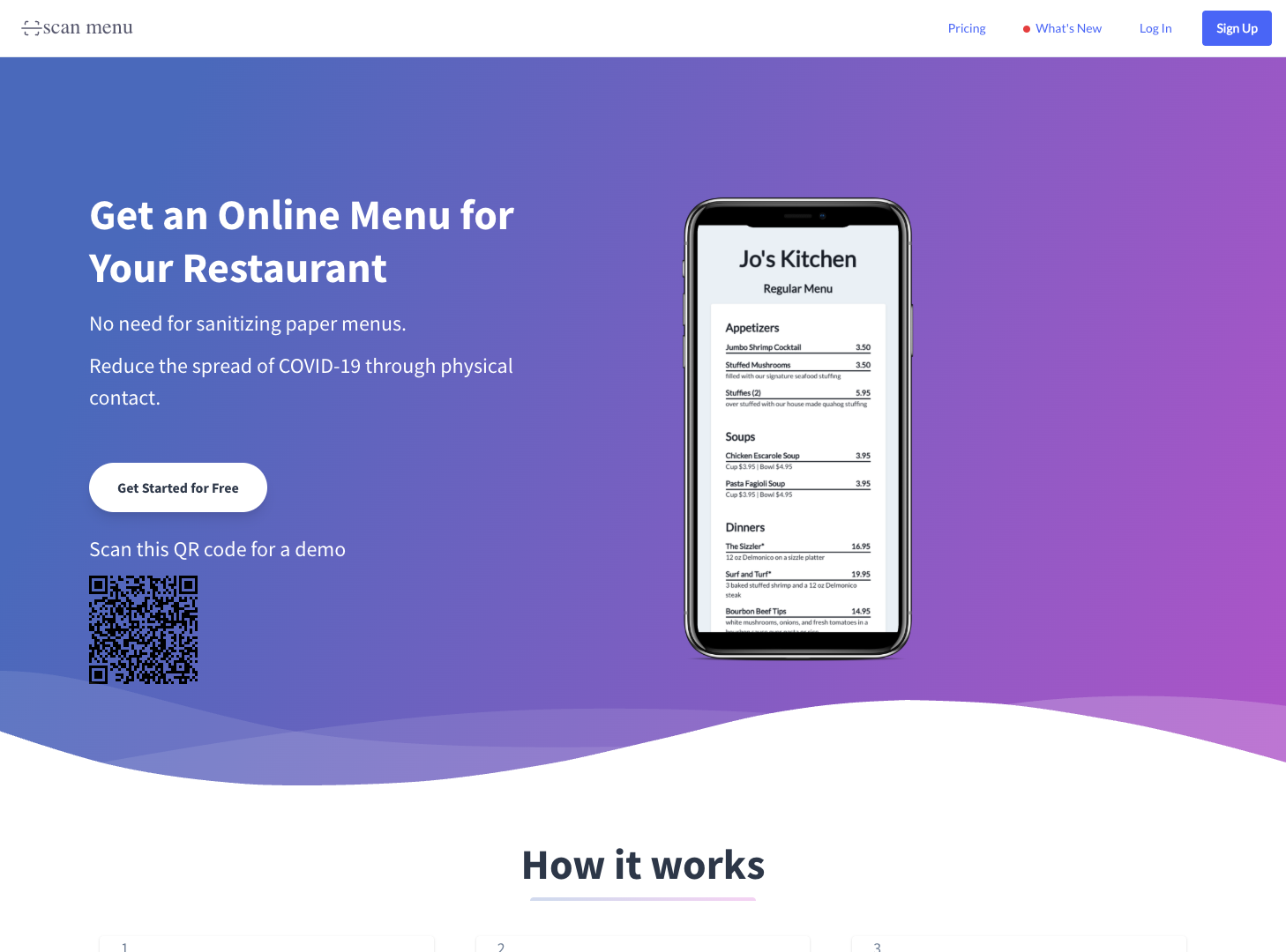 Scan Menu screenshot