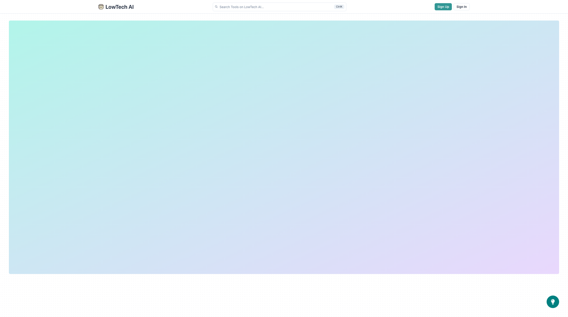 LowTech AI screenshot