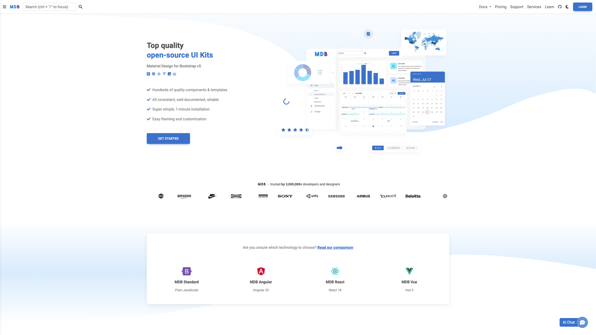 MDB UI Kit screenshot