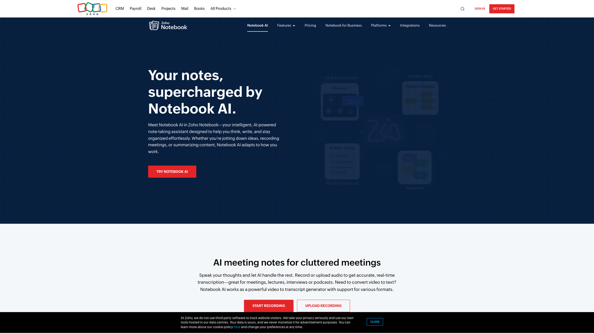 Notebook AI screenshot