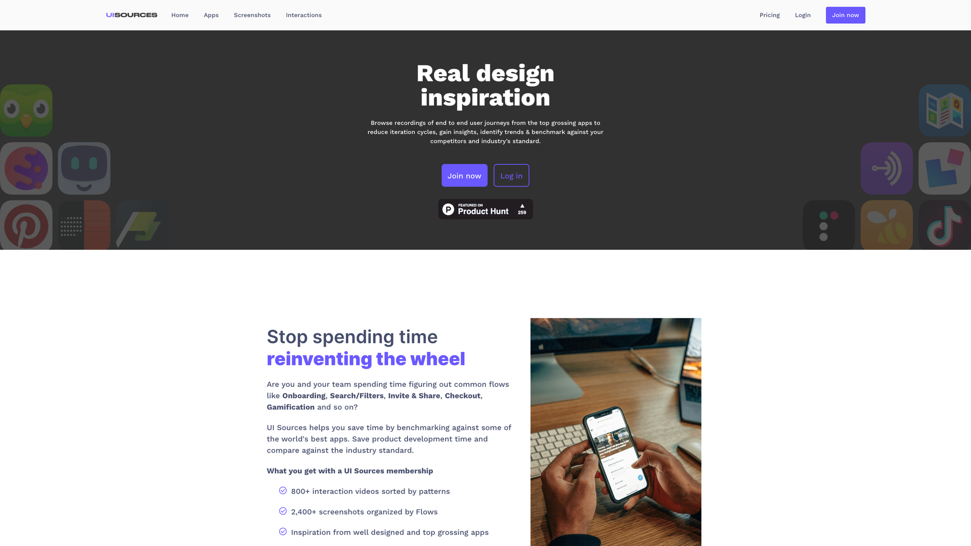 UI Sources screenshot