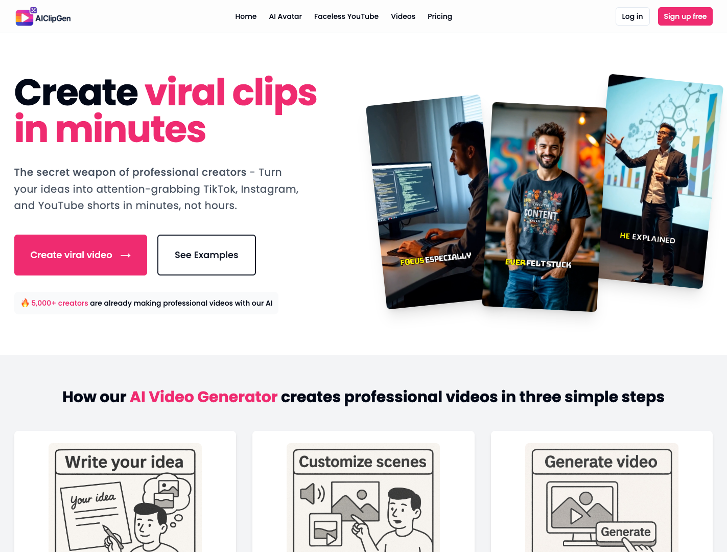 AI Clip Gen screenshot