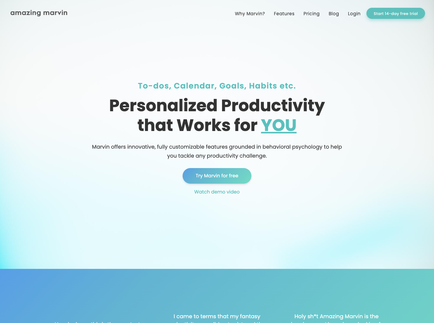 Amazing Marvin screenshot