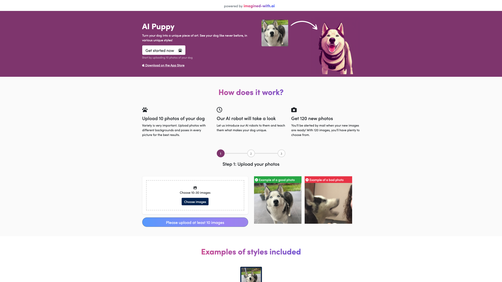 Imagined with AI screenshot