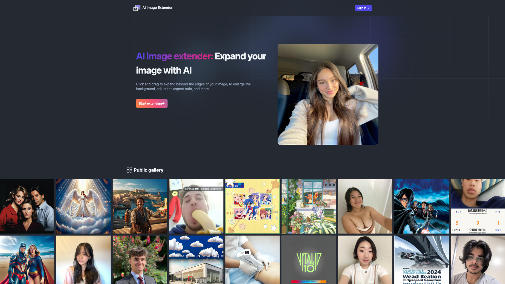 AI Image Extender screenshot