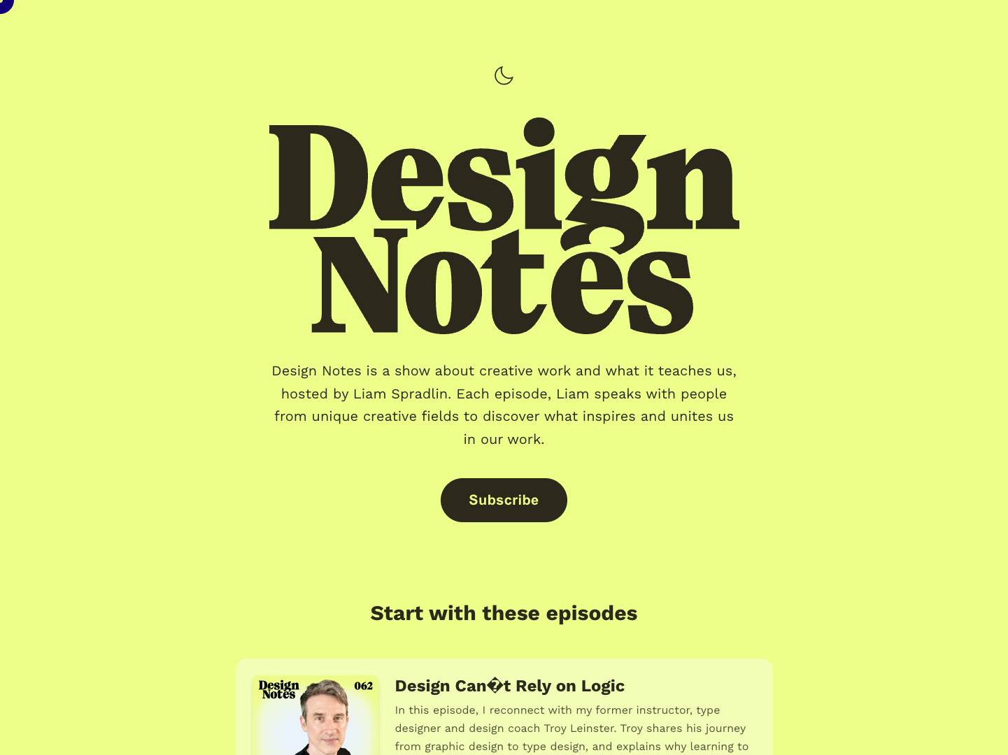 Design Notes Podcast screenshot