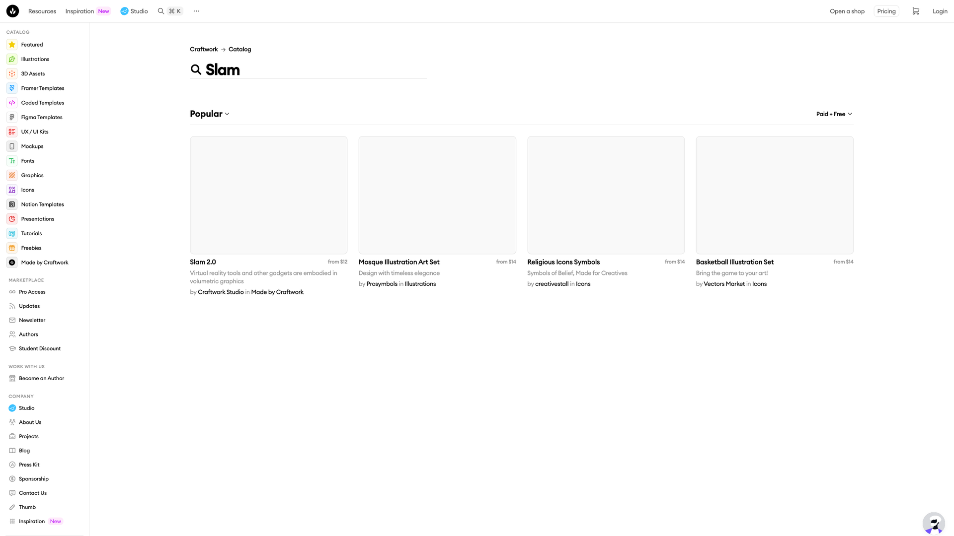 Craftwork screenshot