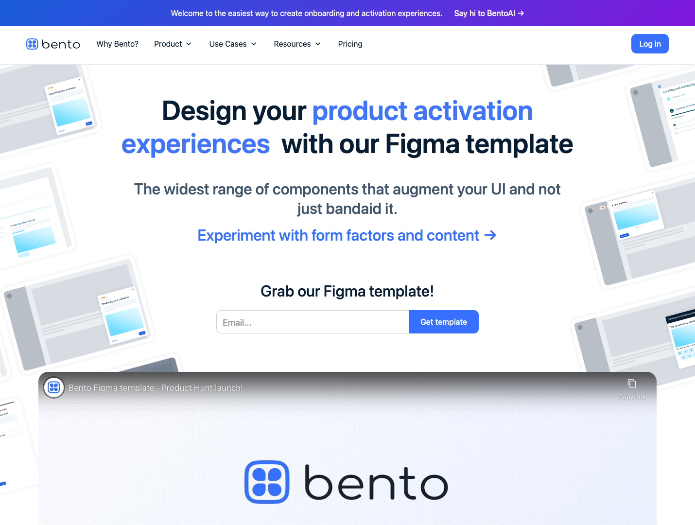Bento Customer Onboarding Figma Template screenshot