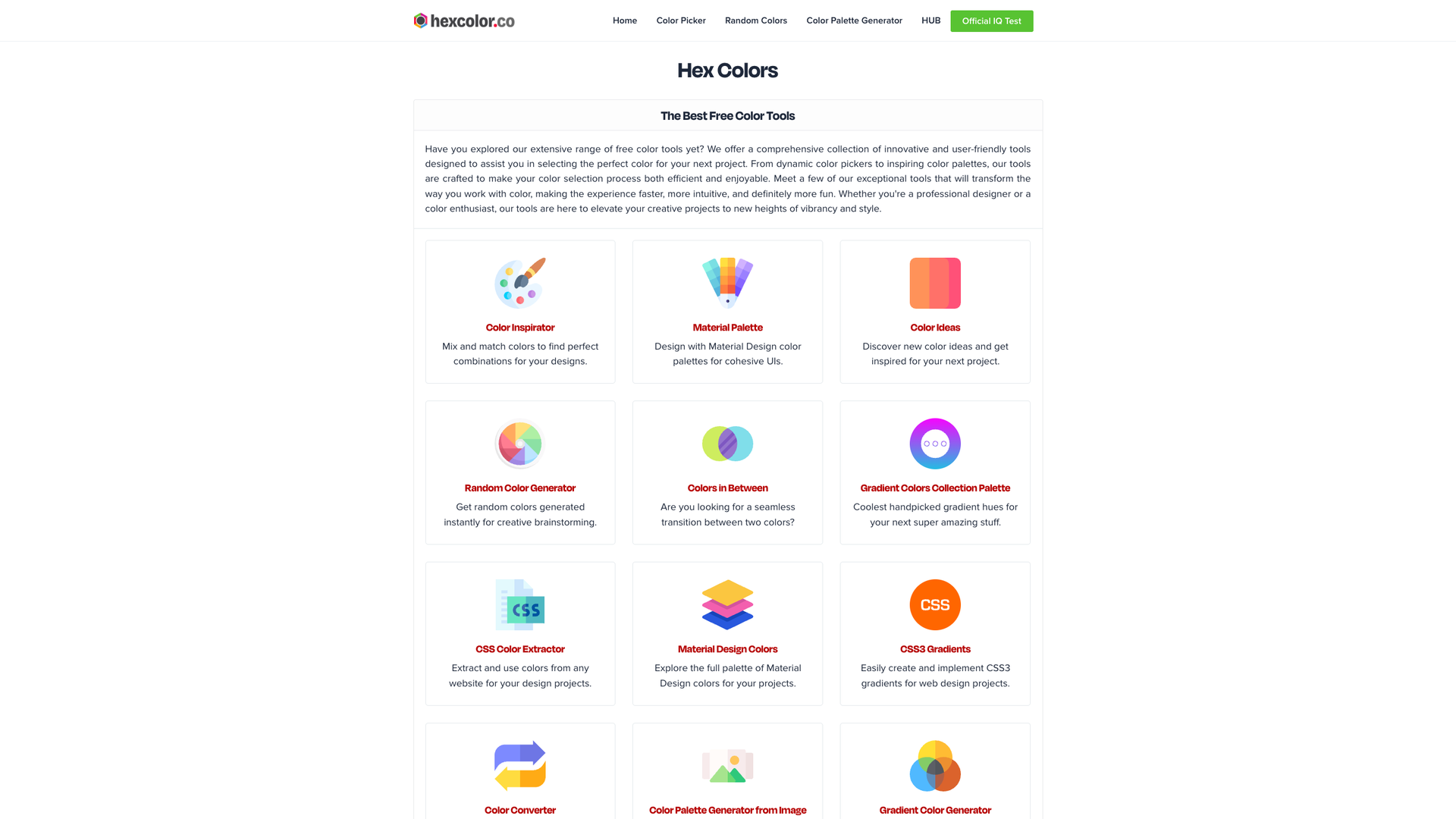 Hexcolor.co screenshot