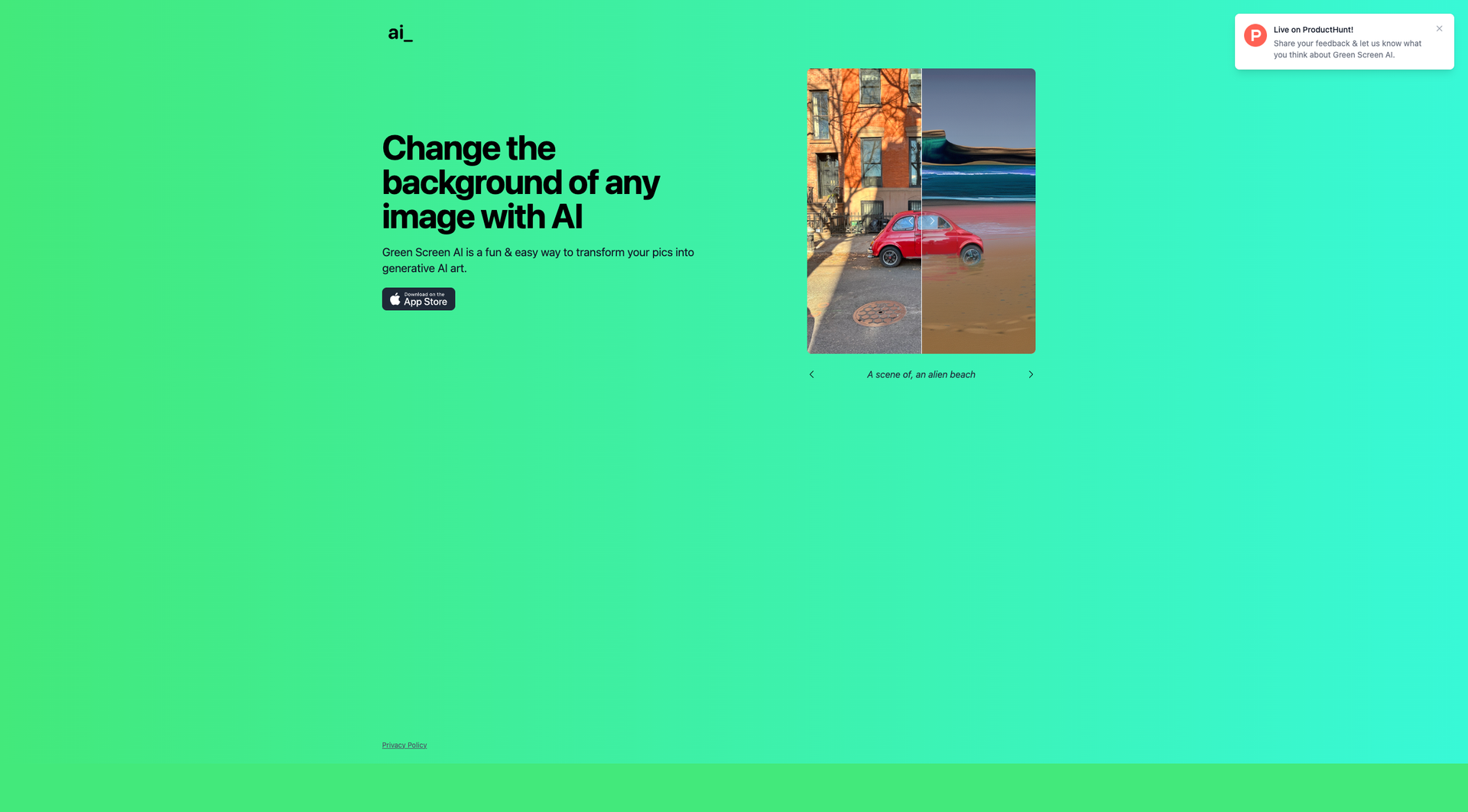 Green Screen AI screenshot