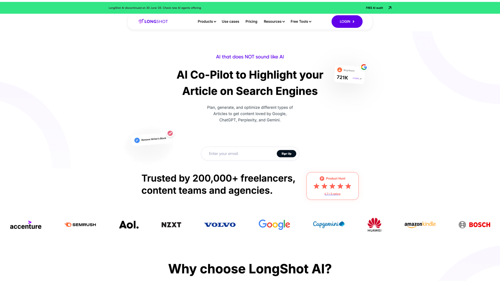 LongShot AI Co-Pilot screenshot
