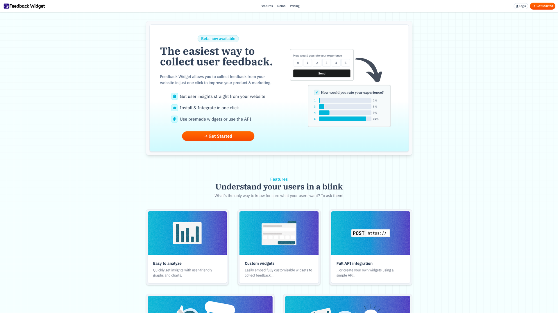 Feedback Widget screenshot