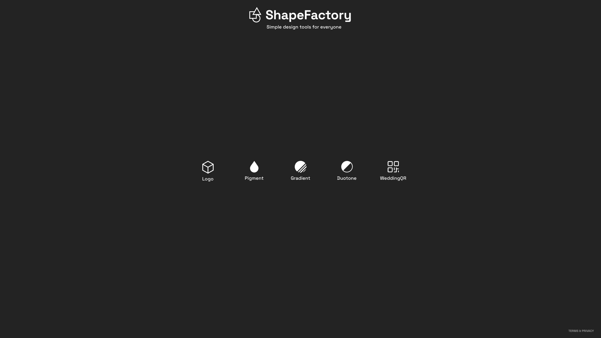 ShapeFactory screenshot