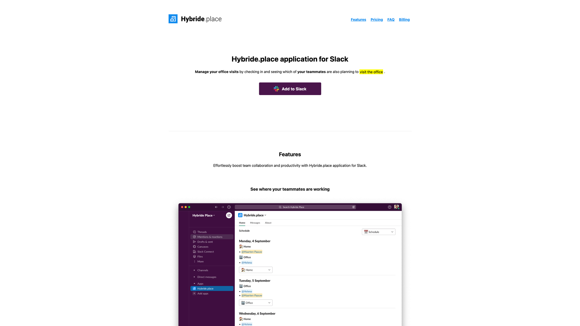 Hybride.place screenshot