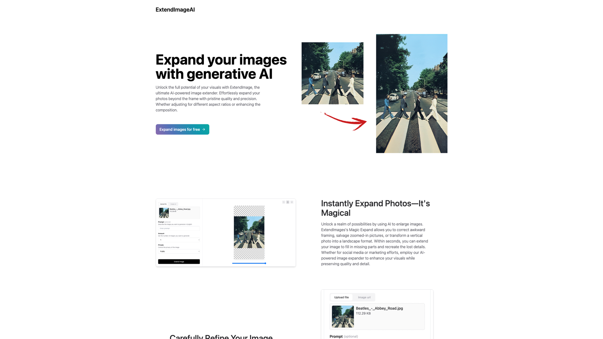 ExtendImageAI screenshot