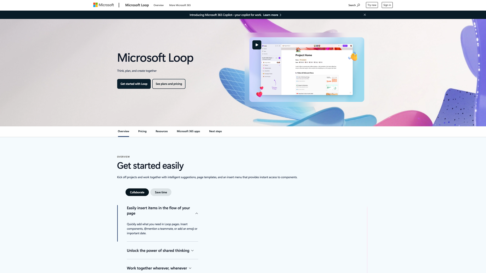 Microsoft Loop screenshot