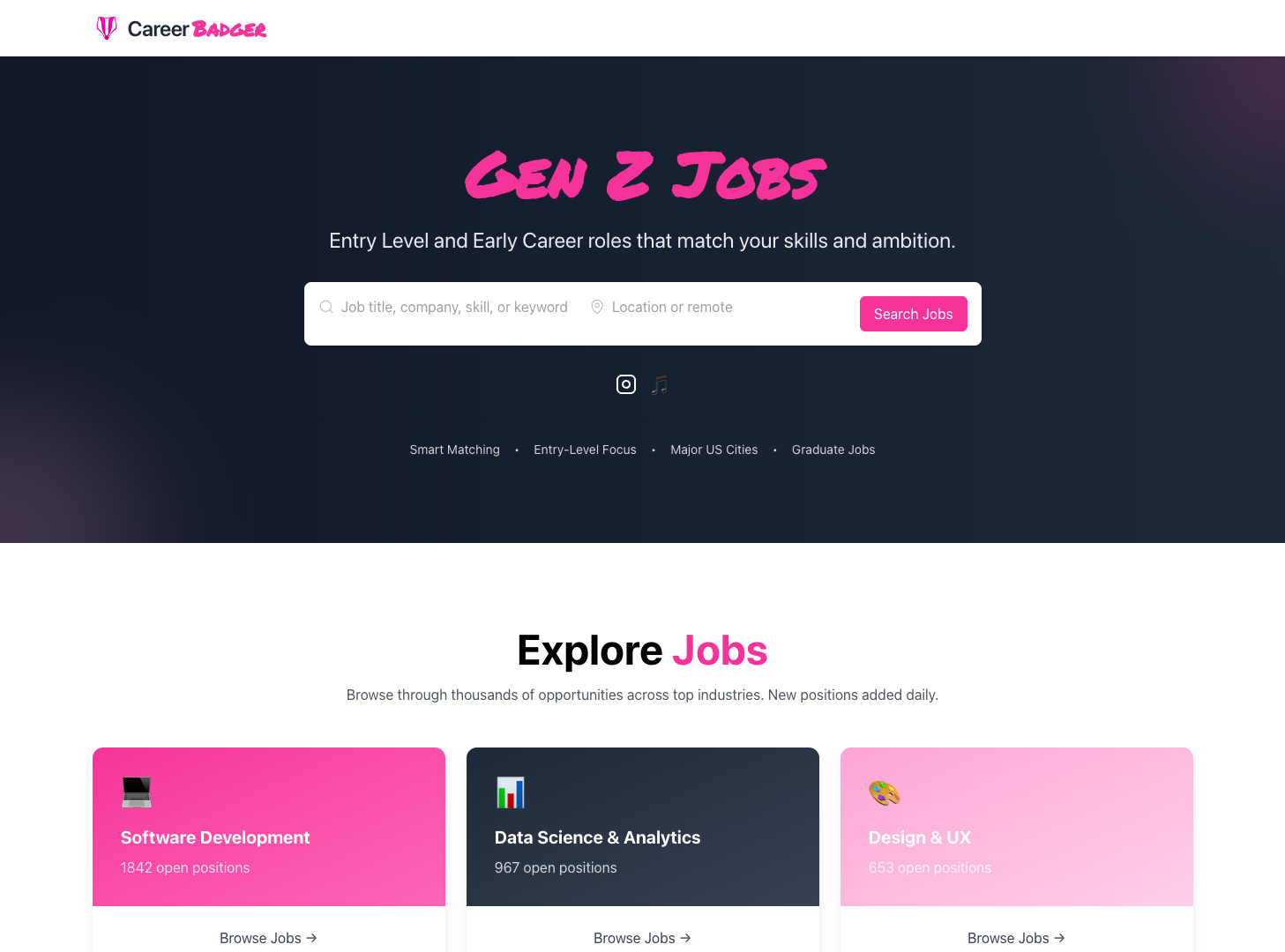 Career Badger screenshot