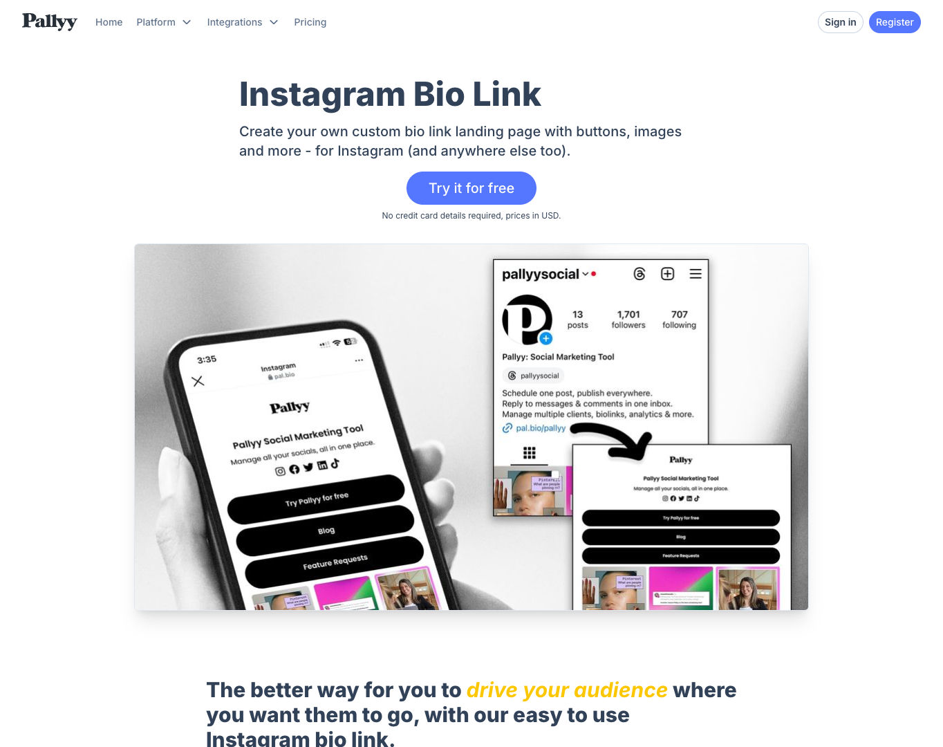 Instagram Bio Link screenshot