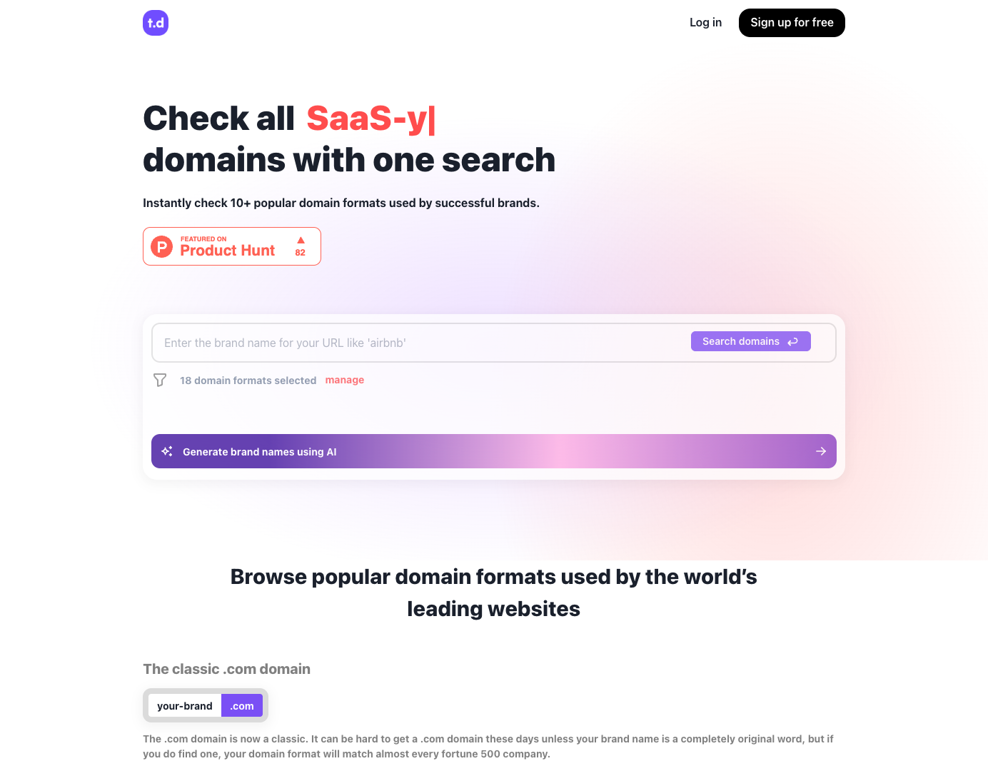 Techy Domains screenshot