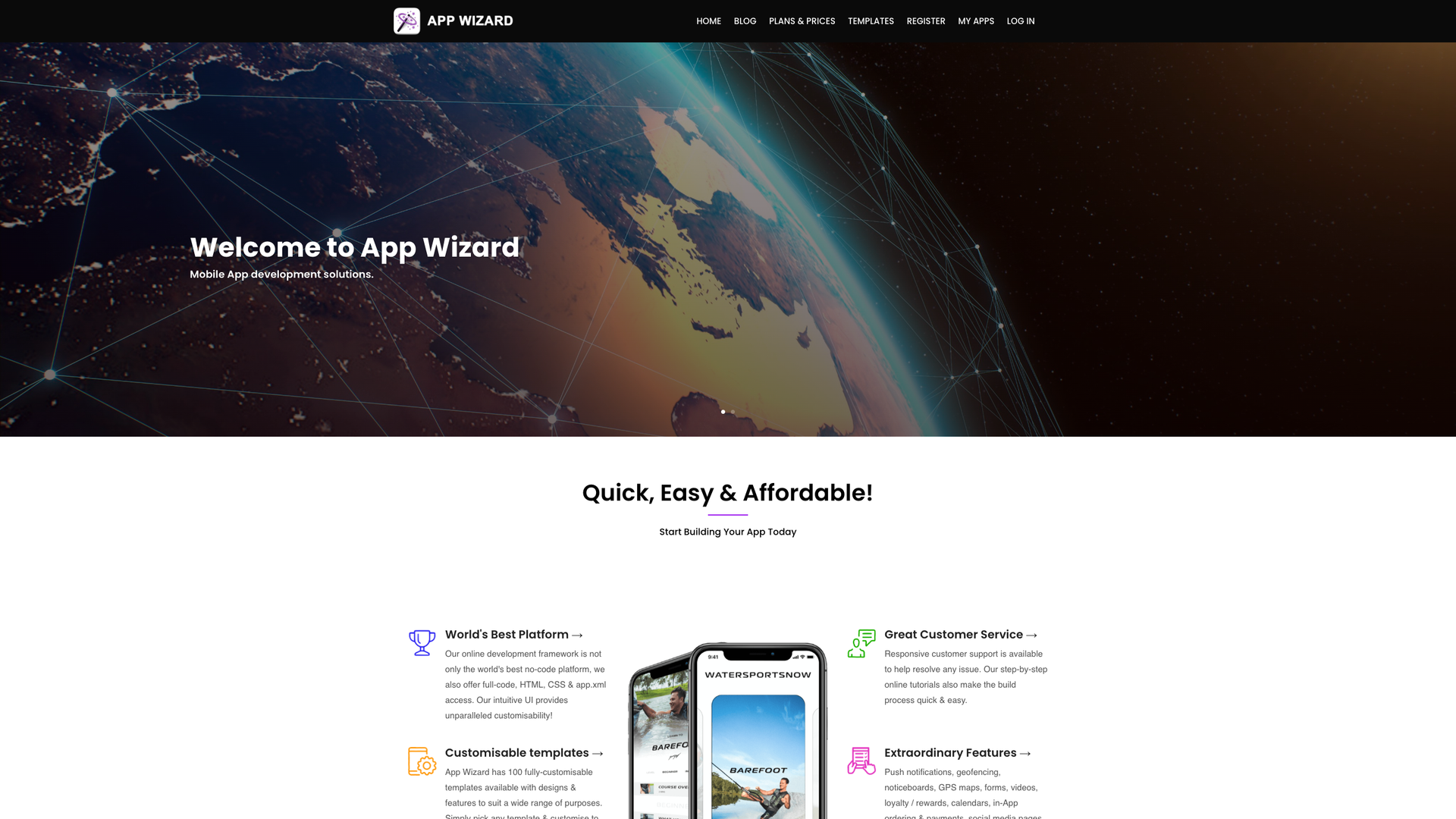 App Wizard screenshot