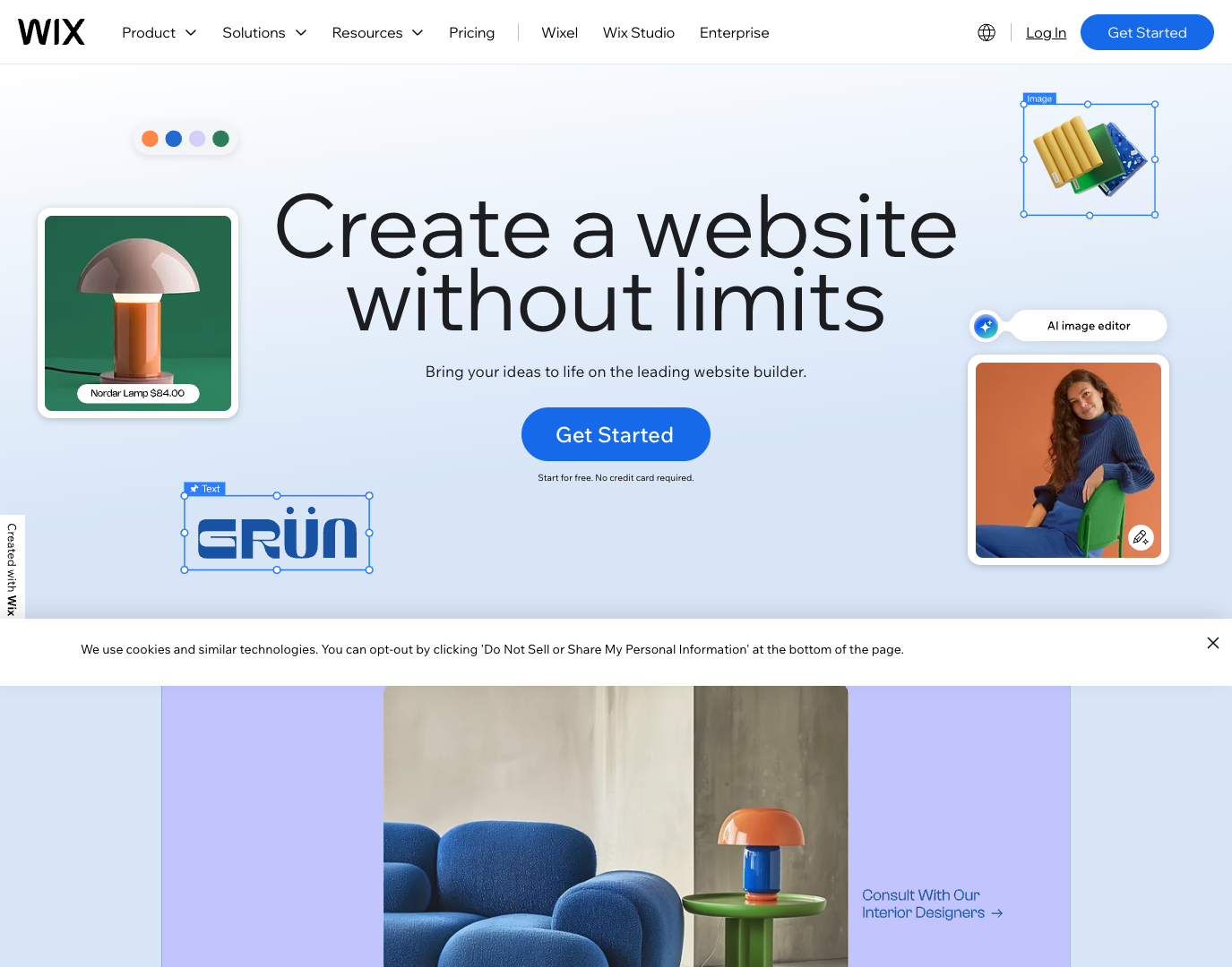 Wix Website Builder screenshot