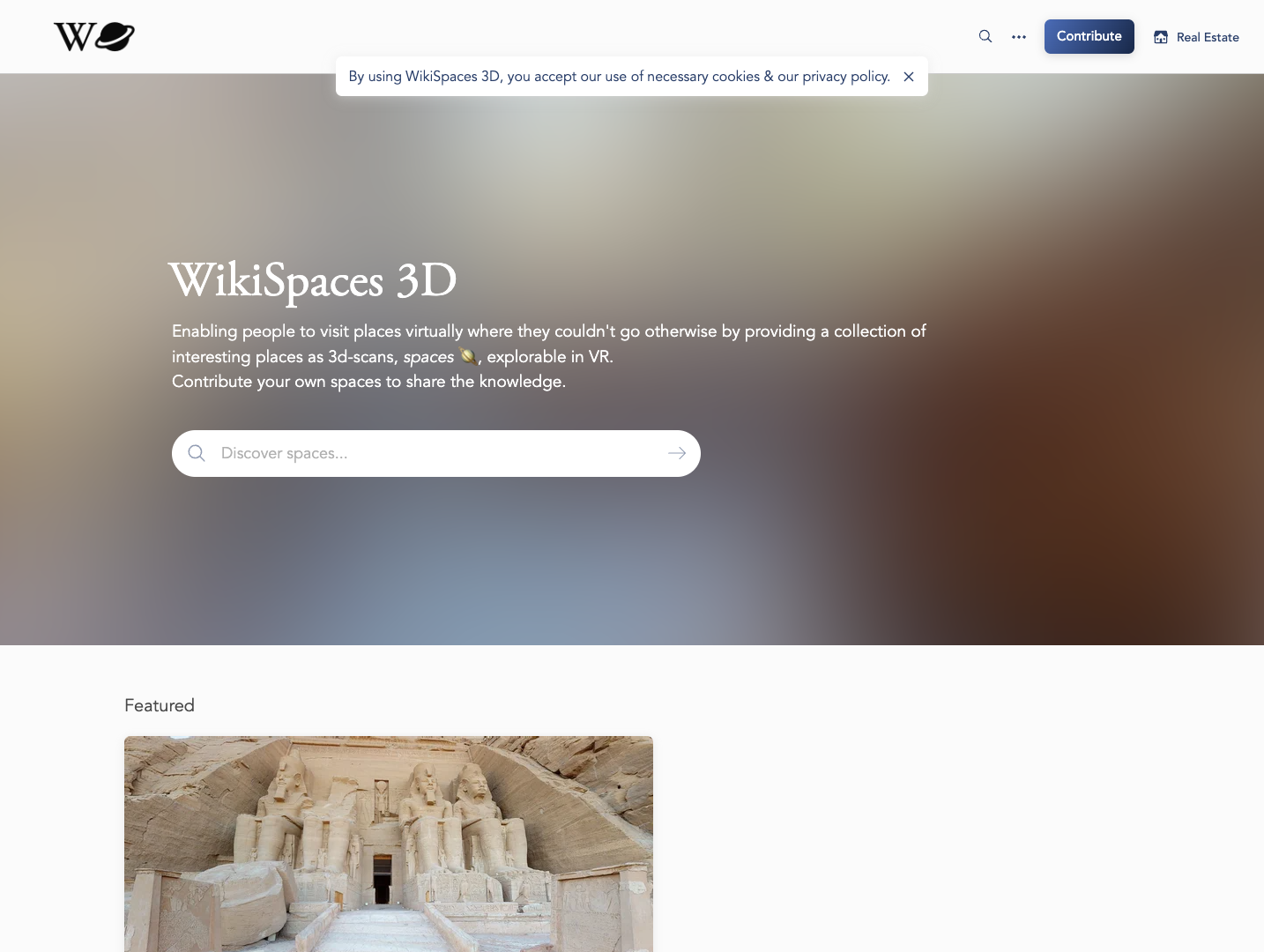 WikiSpaces 3D screenshot