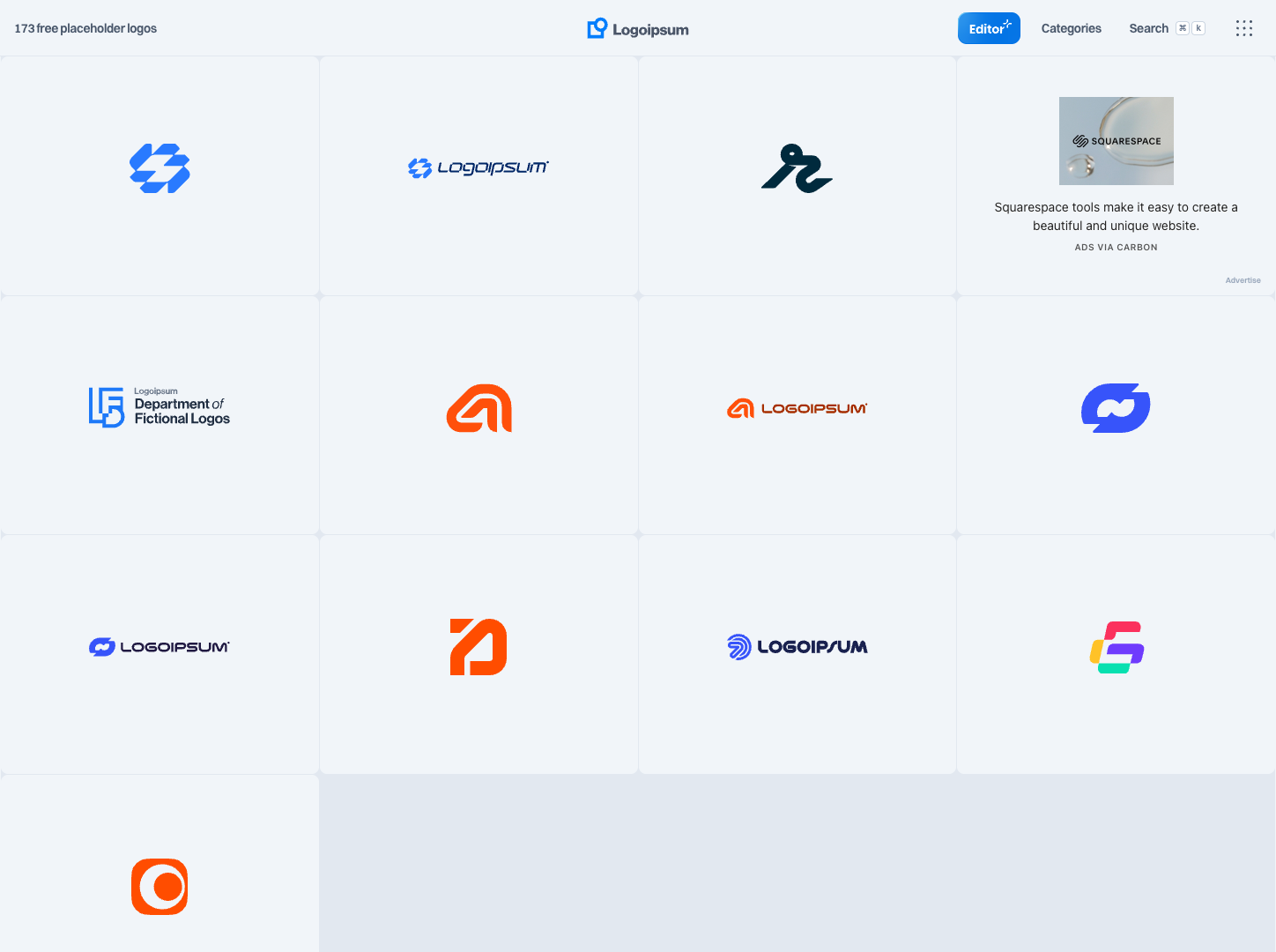 Logoipsum screenshot