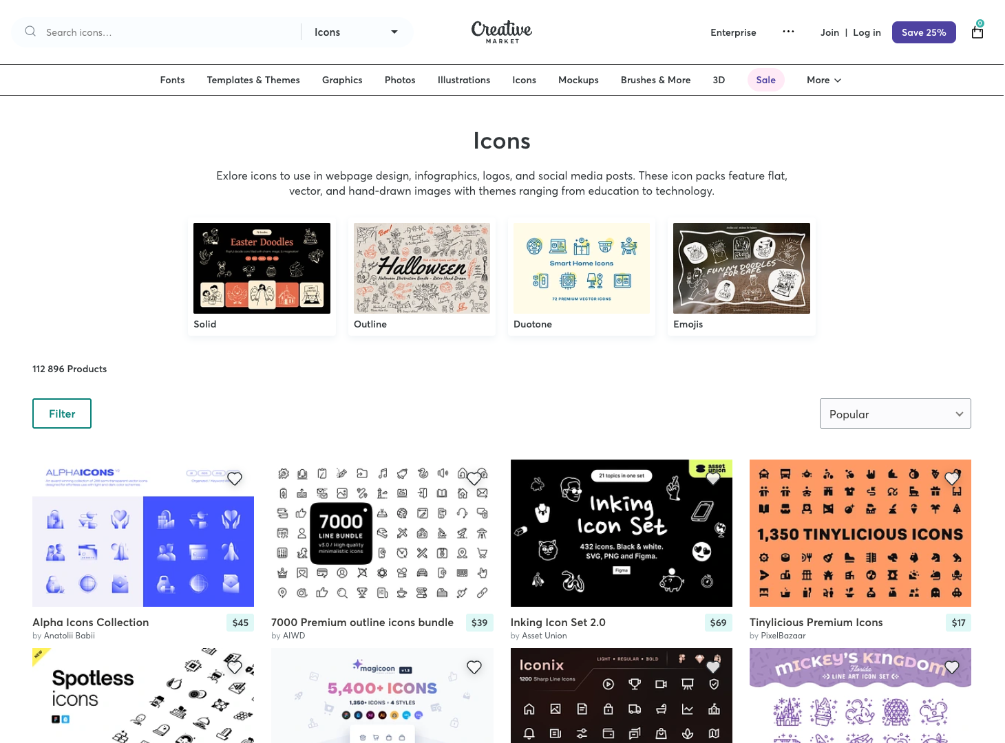 Creative Market Icon Packs screenshot