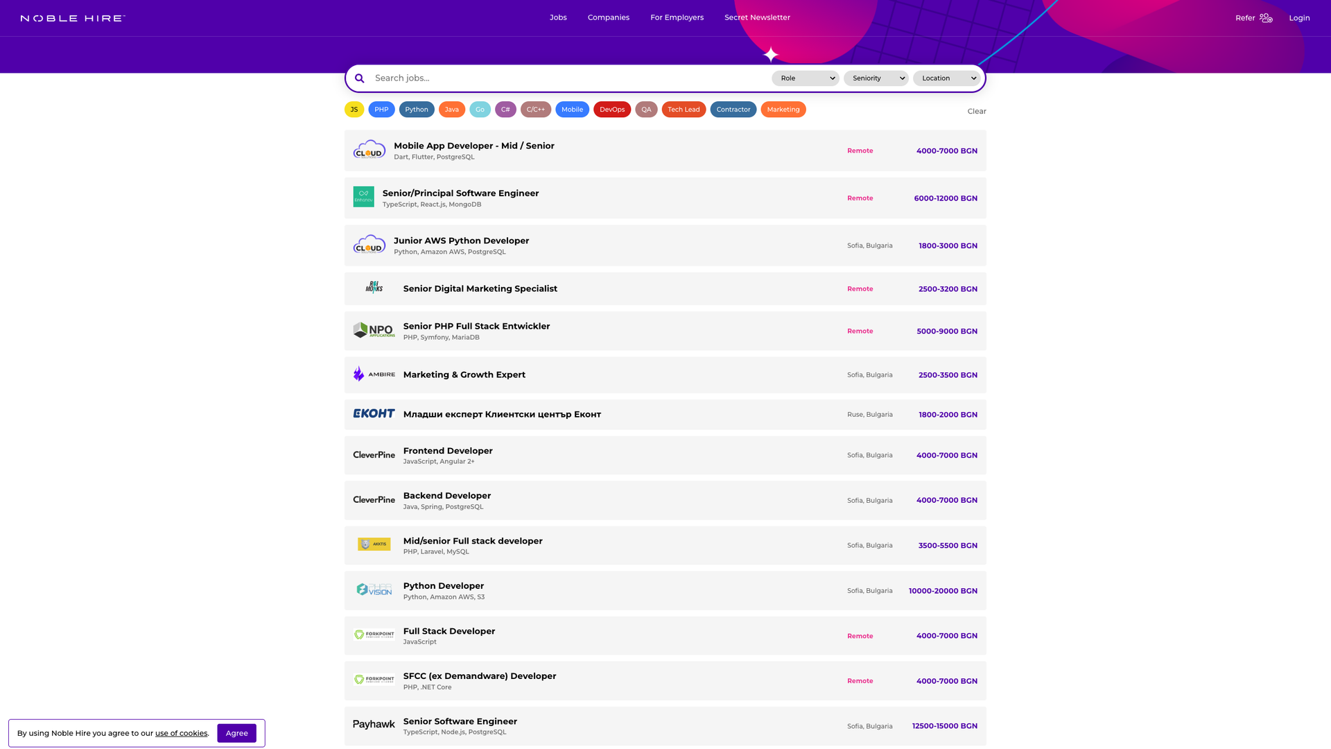 NobleHire screenshot