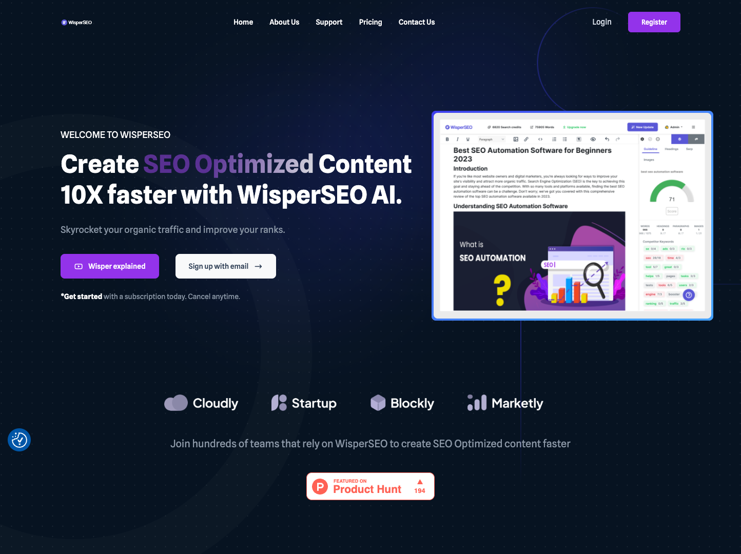WisperSEO screenshot