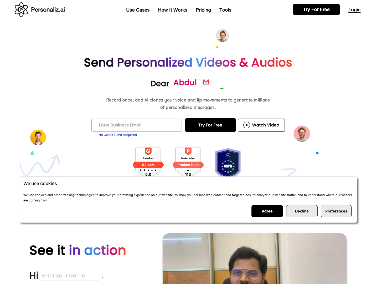 Personaliz.ai screenshot
