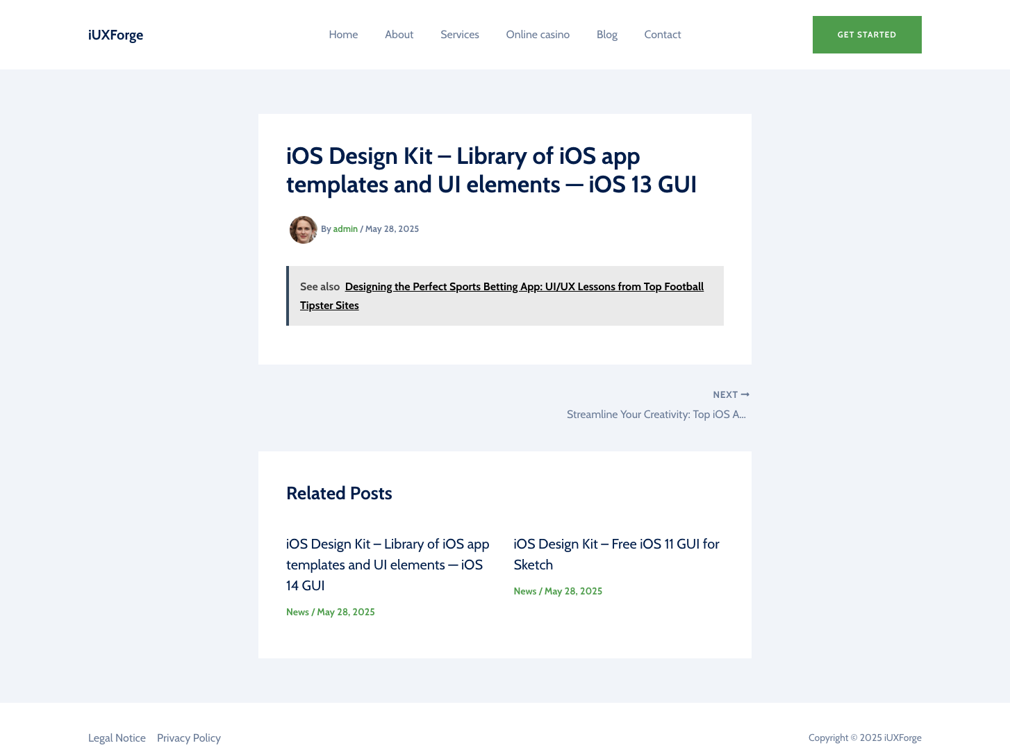 iOS Design Kit screenshot