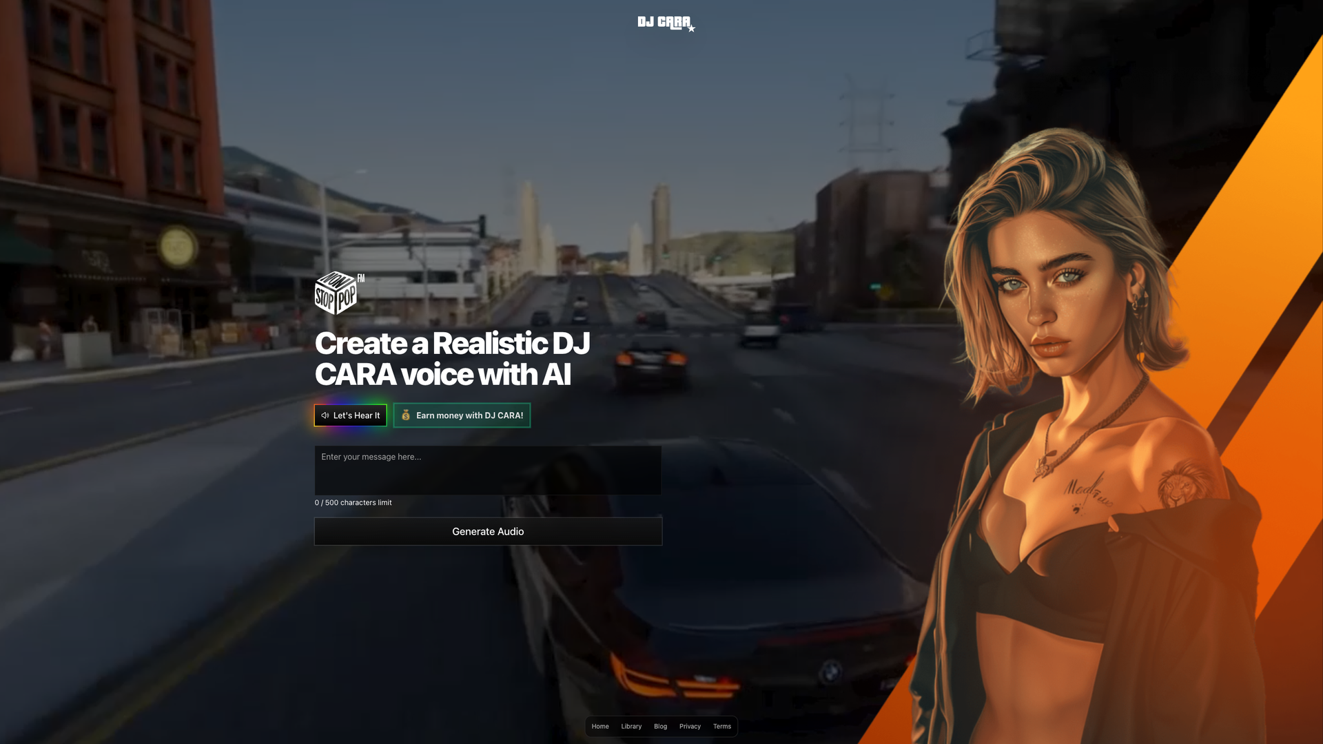 DJ Cara AI Shoutouts screenshot