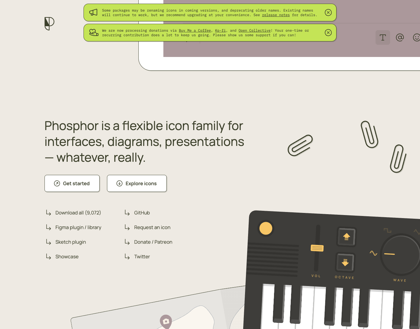 Phosphor Icons screenshot