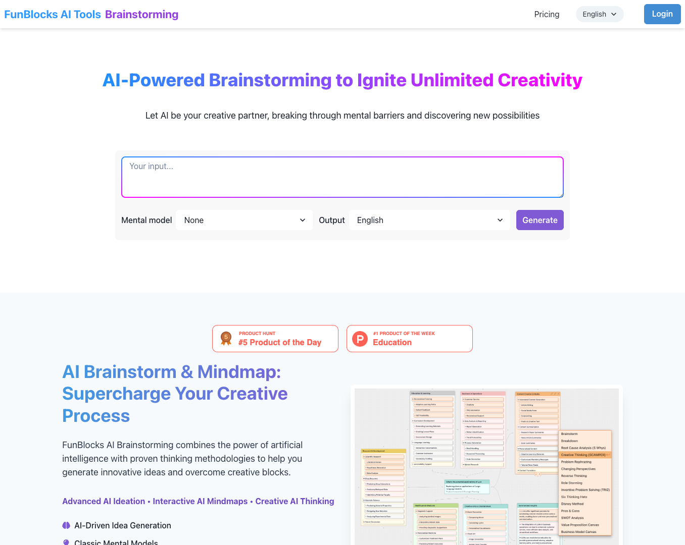 FunBlocks AI Brainstorming screenshot