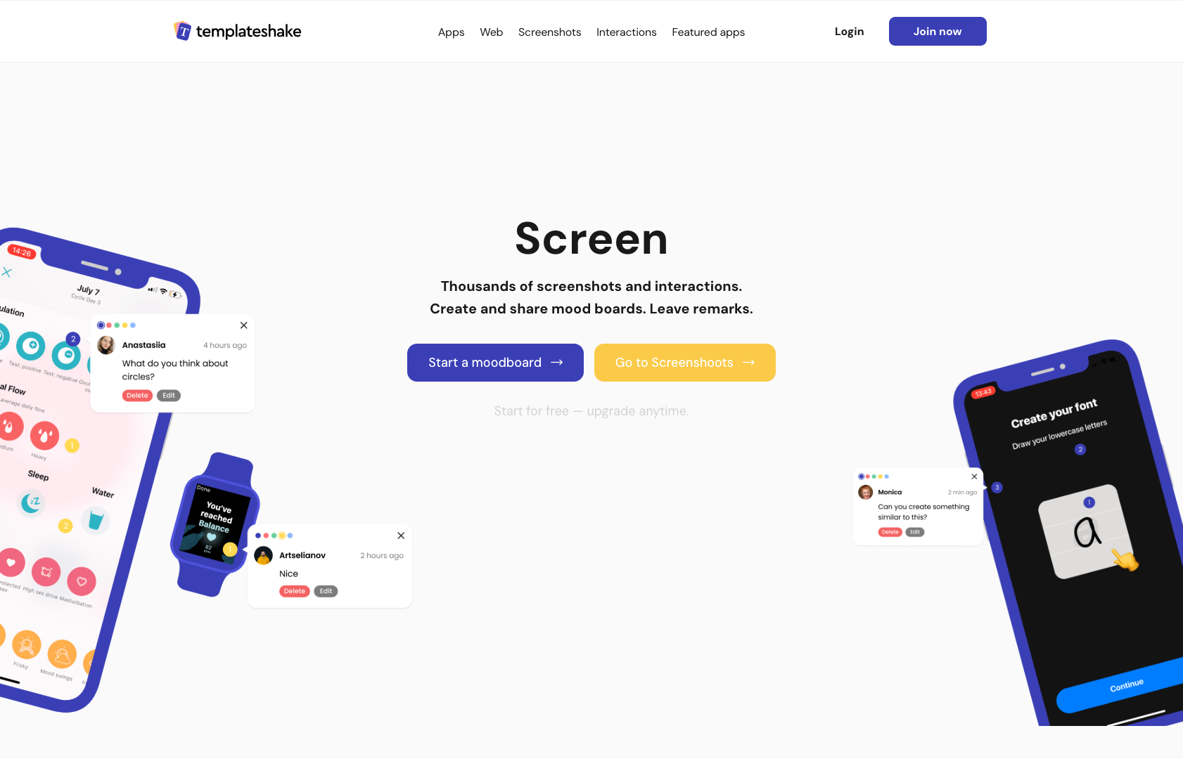 Templateshake screenshot