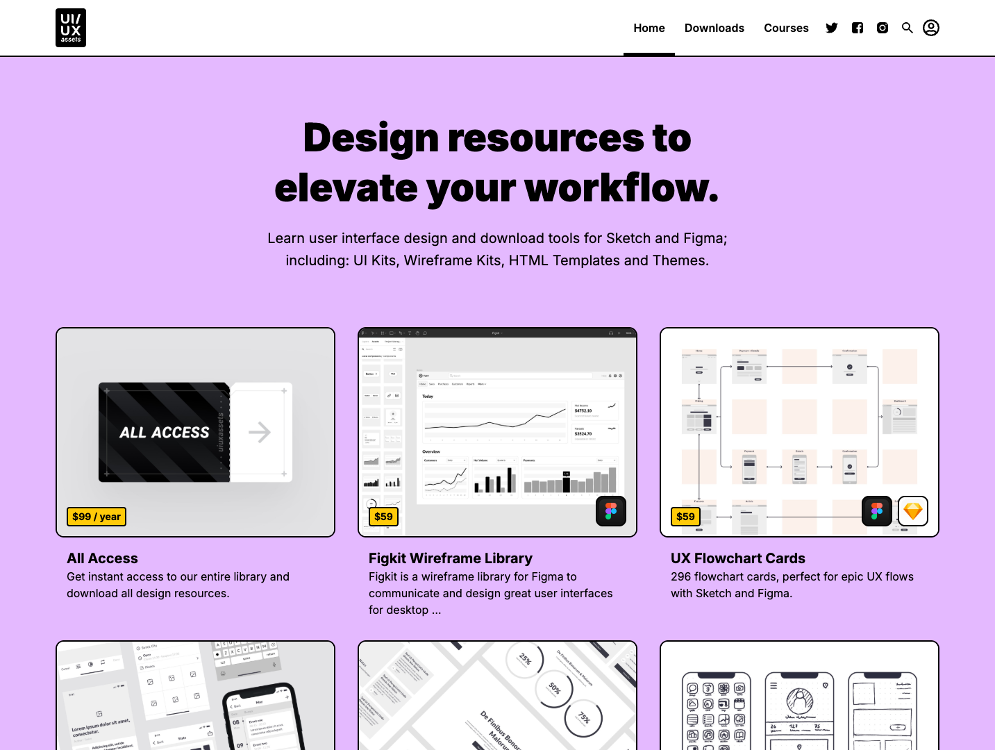 UI/UX Assets Library screenshot