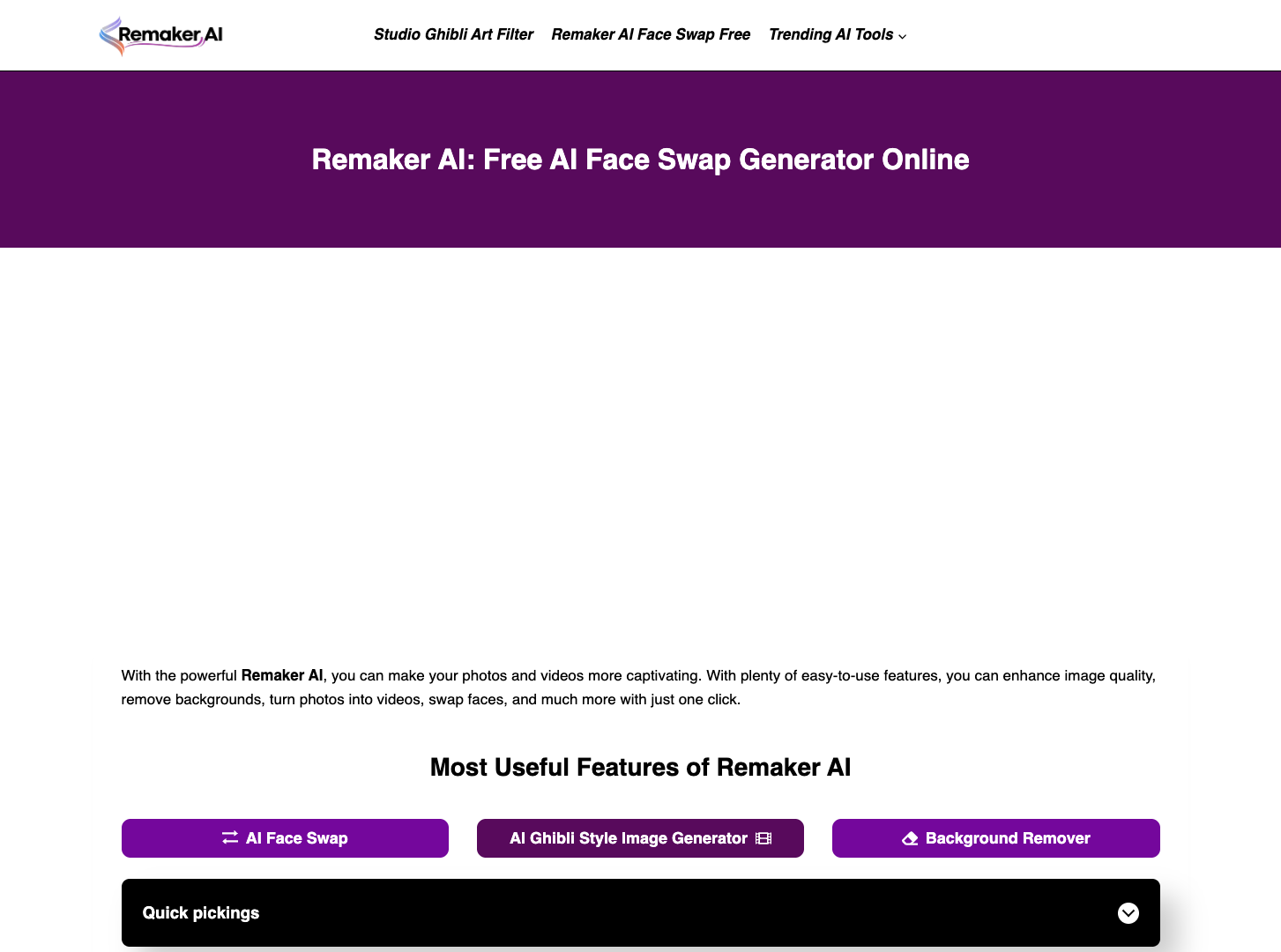 Remaker AI screenshot