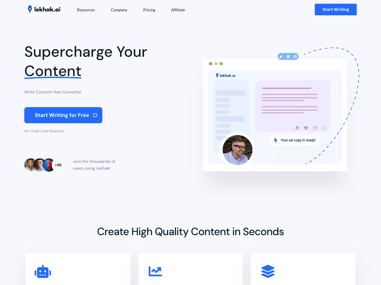 Lekhak.ai screenshot