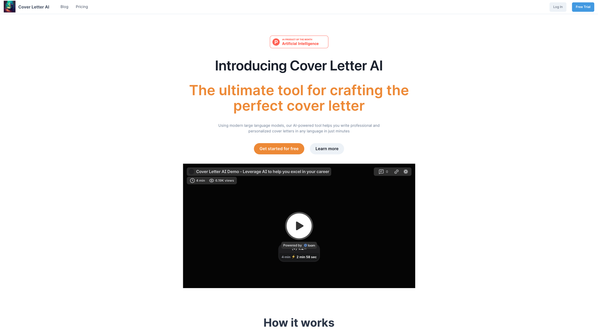 Cover Letter AI screenshot