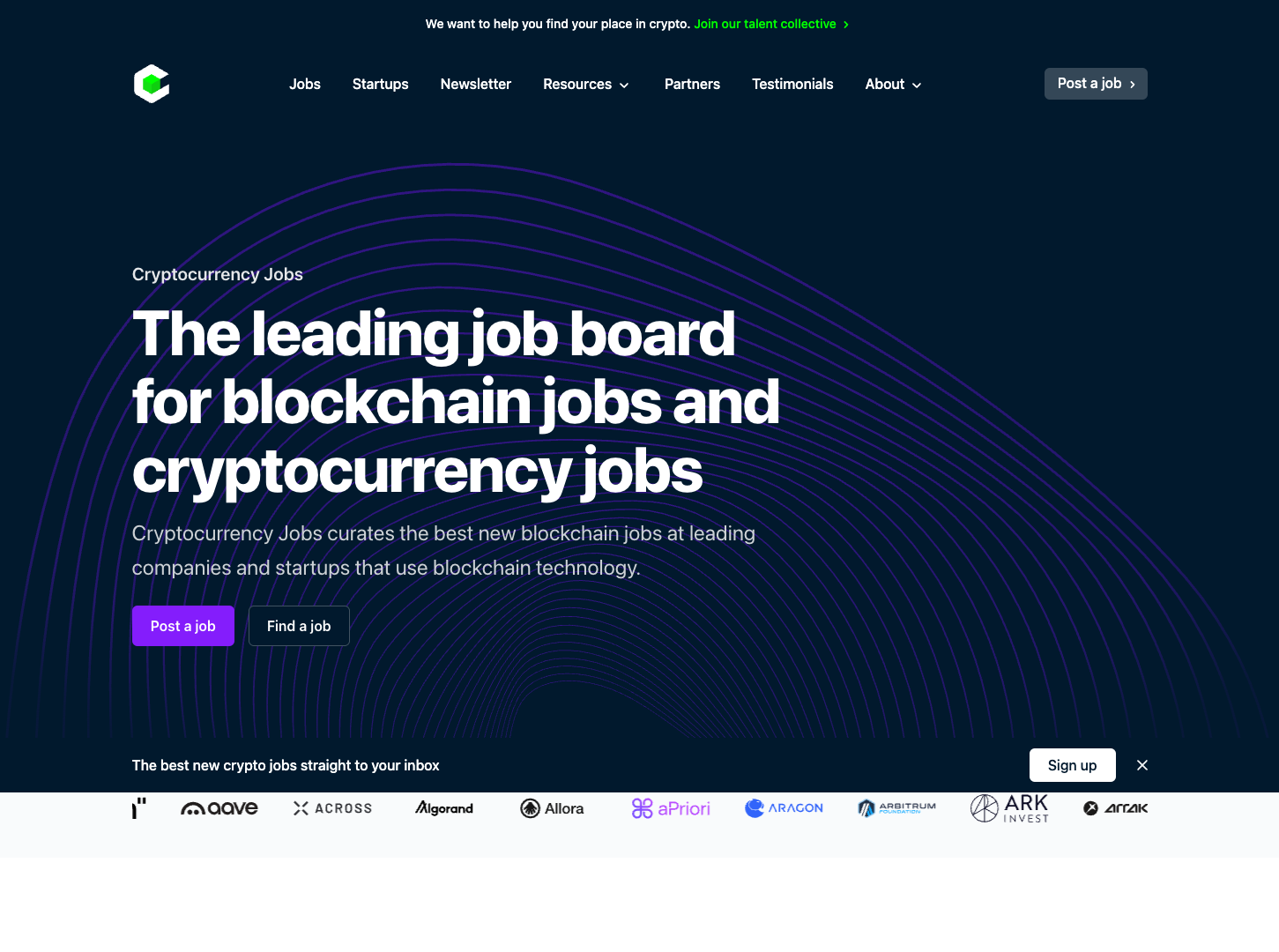 Cryptocurrency Jobs screenshot