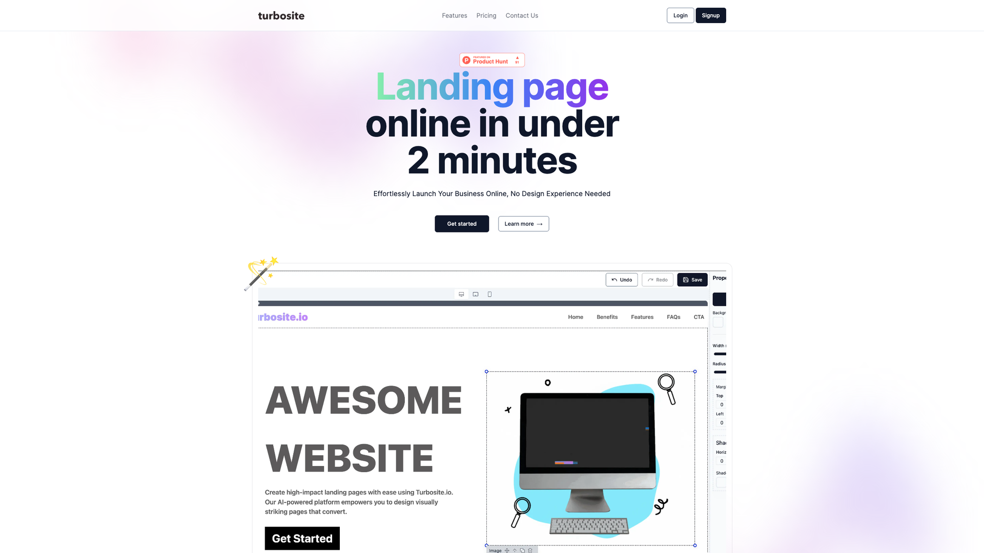 TurboSite screenshot