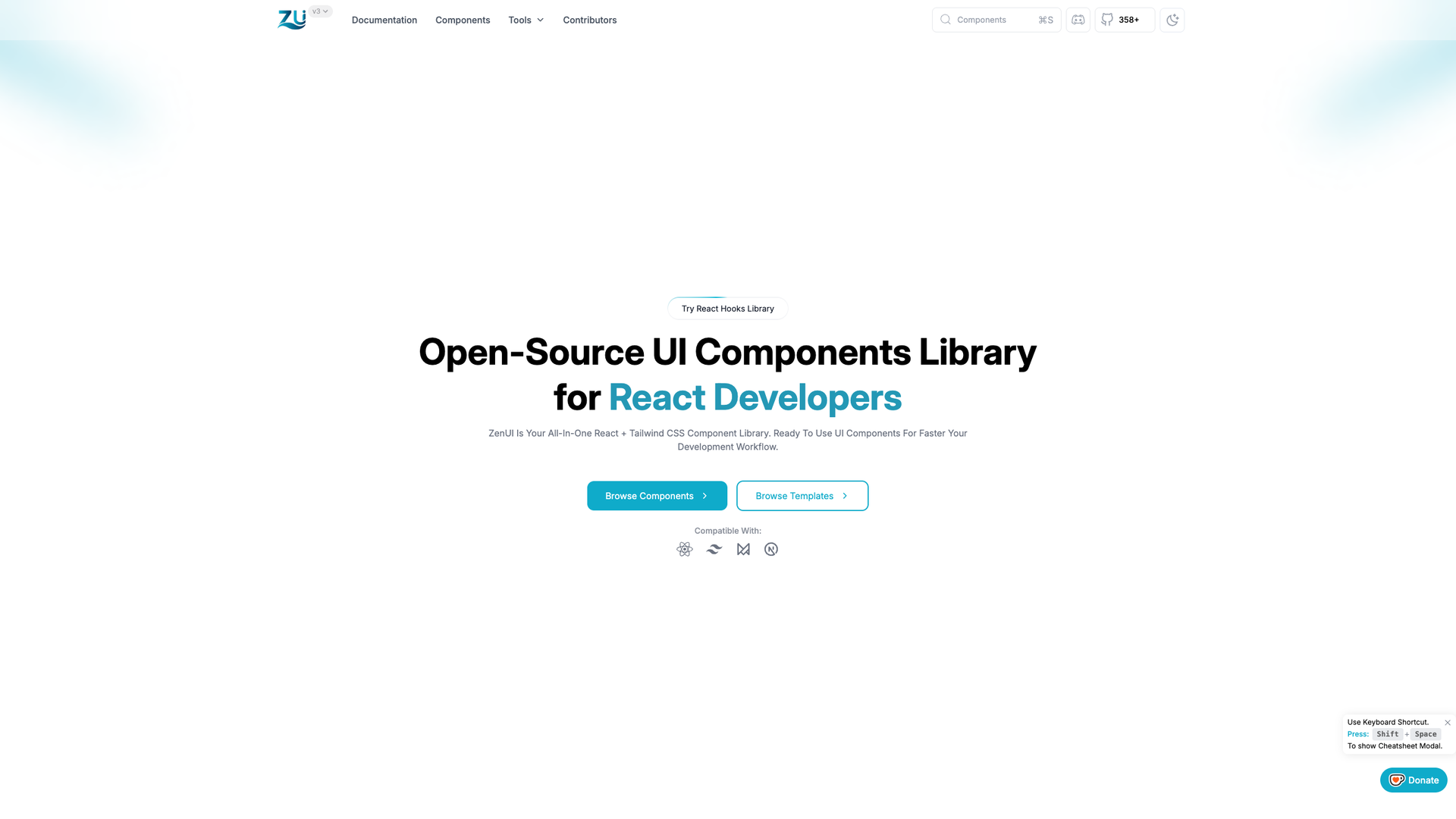 ZenUI Library screenshot
