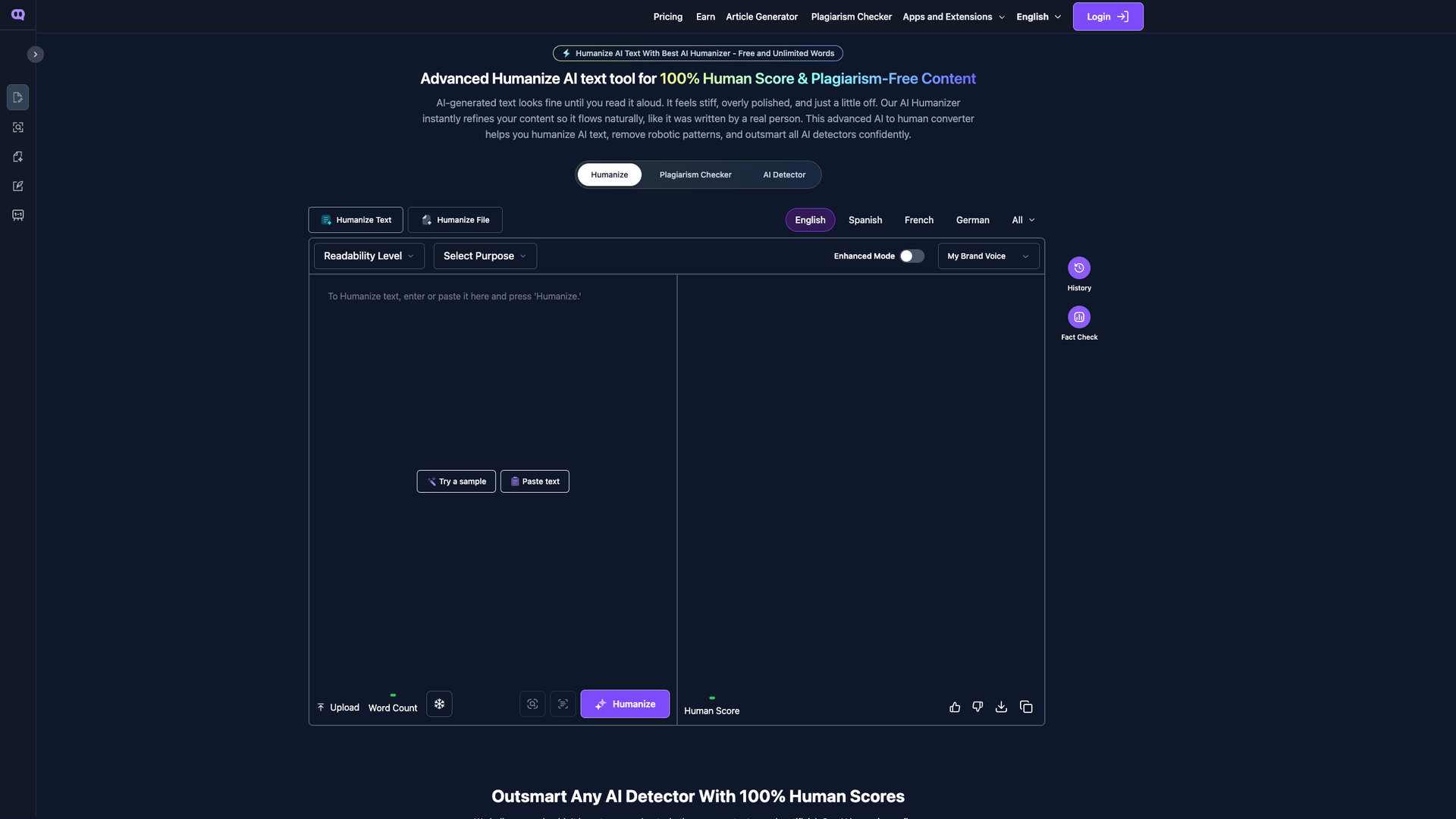 Humanize AI screenshot