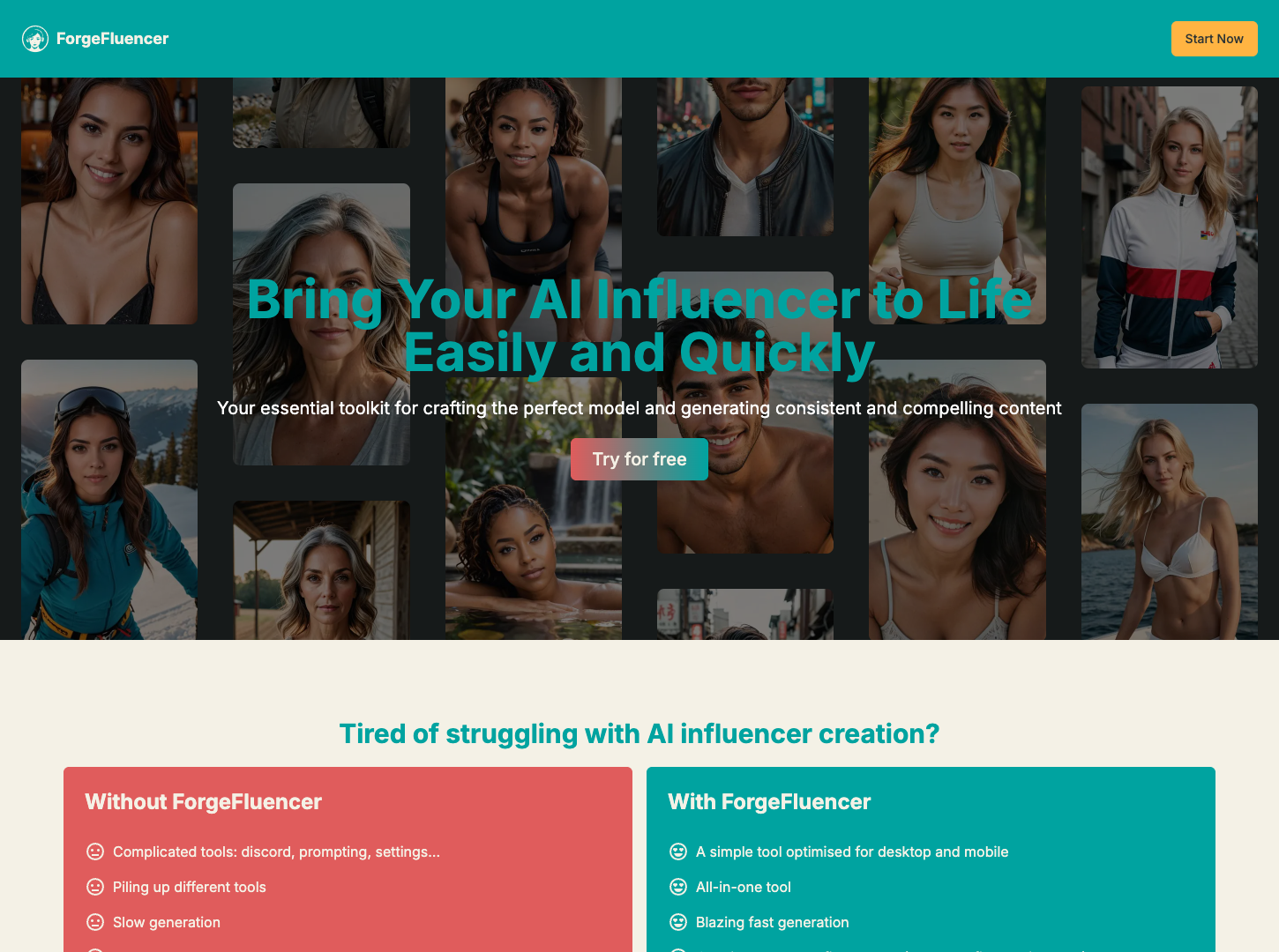 ForgeFluencer screenshot